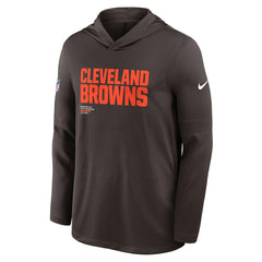 Sideline Pure Fury Performance Long Sleeve Hoodie T-Shirt - Cleveland Browns