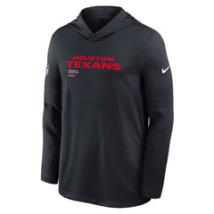 Sideline Pure Fury Performance Long Sleeve Hoodie T-Shirt - Houston Texans