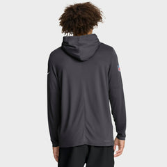 Sideline Pure Fury Performance Long Sleeve Hoodie T-Shirt - Dallas Cowboys