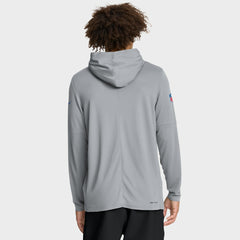 Sideline Pure Fury Performance Long Sleeve Hoodie T-Shirt - Detroit Lions