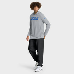 Sideline Pure Fury Performance Long Sleeve Hoodie T-Shirt - Detroit Lions