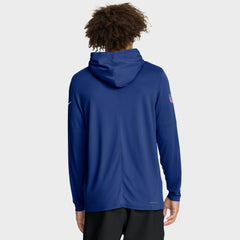 Sideline Pure Fury Performance Long Sleeve Hoodie T-Shirt - New York Giants