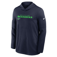 Sideline Pure Fury Performance Long Sleeve Hoodie T-Shirt - Seattle Seahawks
