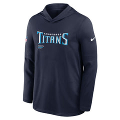 Sideline Pure Fury Performance Long Sleeve Hoodie T-Shirt - Tennessee Titans