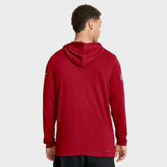 Sideline Pure Fury Performance Long Sleeve Hoodie T-Shirt - San Francisco 49ers