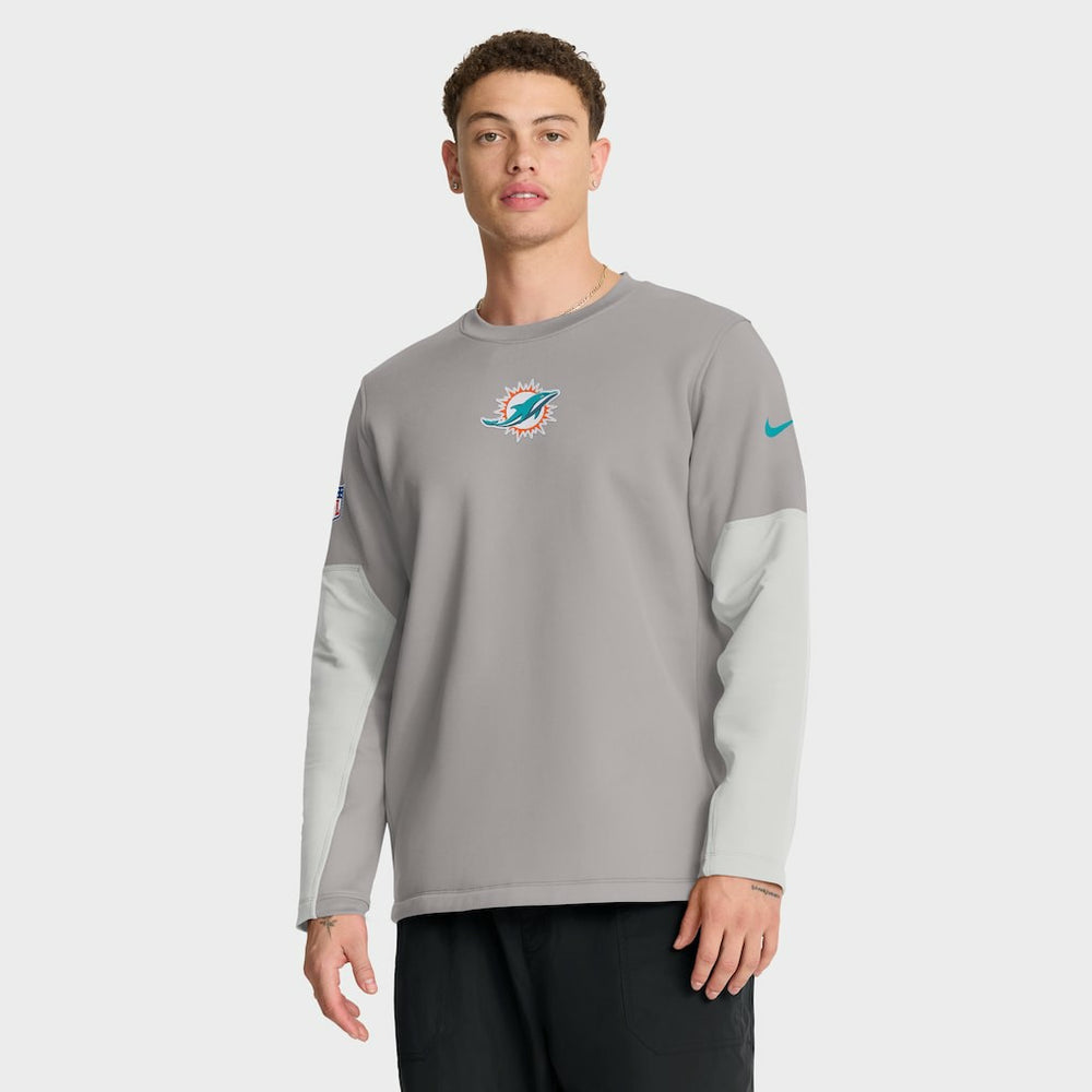 Sideline Coach Therma-FIT Long Sleeve T-Shirt - Miami Dolphins