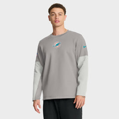 Sideline Coach Therma-FIT Long Sleeve T-Shirt - Miami Dolphins