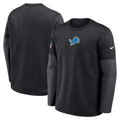 Sideline Coach Therma-FIT Long Sleeve T-Shirt - Detroit Lions