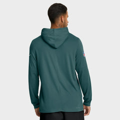 Big & Tall Sideline Dri-FIT Long Sleeve Hoodie T-Shirt - Philadelphia Eagles