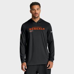 Big & Tall Sideline Dri-FIT Long Sleeve Hoodie T-Shirt - Cincinnati Bengals
