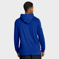 Big & Tall Sideline Dri-FIT Long Sleeve Hoodie T-Shirt - Buffalo Bills