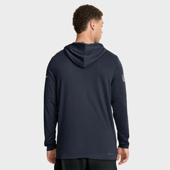Big & Tall Sideline Dri-FIT Long Sleeve Hoodie T-Shirt - Chicago Bears