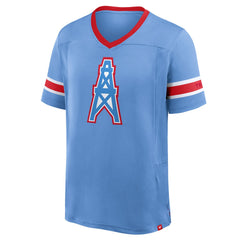 Oilers Throwback Hometown Premium Hashmark V-Neck T-Shirt - Tennessee Titans
