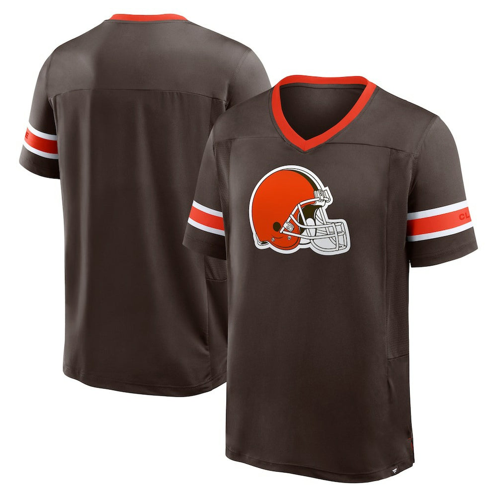 Hometown Premium Hashmark V-Neck T-Shirt - Cleveland Browns