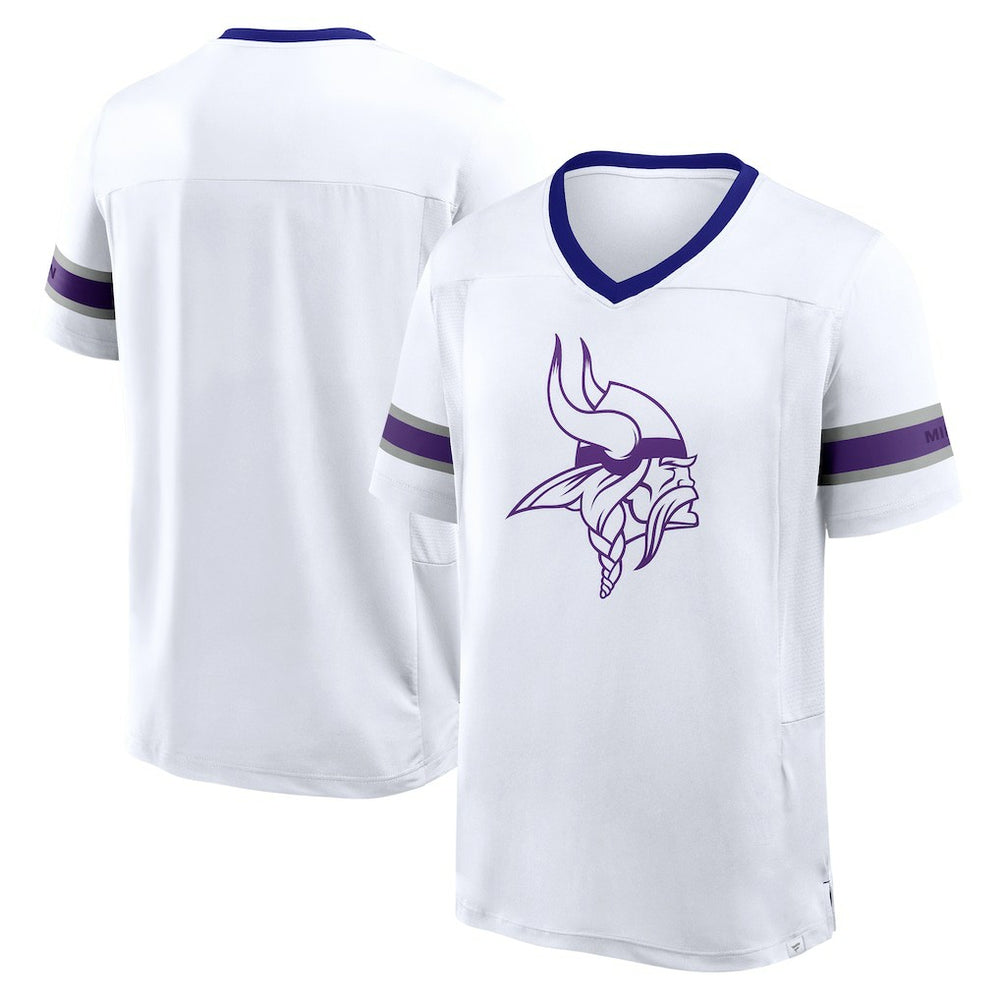Redzone Hashmark V-Neck T-Shirt - Minnesota Vikings