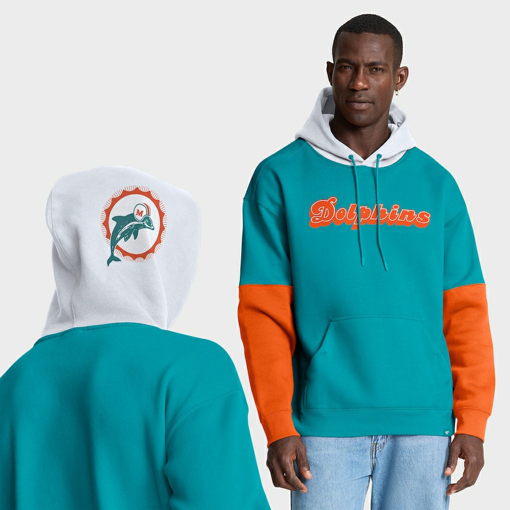 Helmet Retro Pullover Hoodie - Miami Dolphins