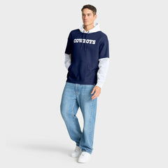 Helmet Retro Pullover Hoodie - Dallas Cowboys