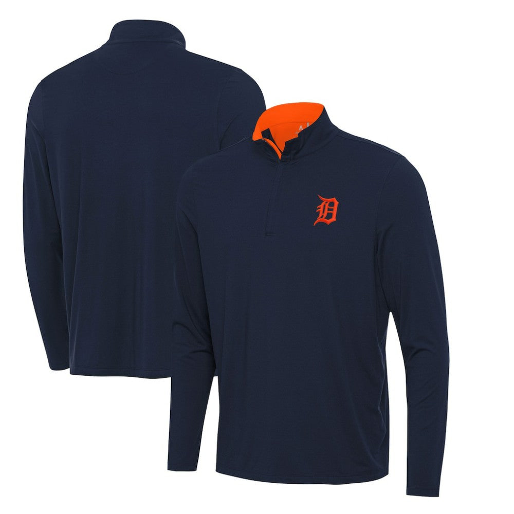 MLB Detroit Tigers Antigua Content Quarter-Zip Top