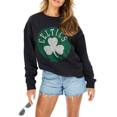 NBA Boston Celtics Terez Women's Gemstone Logo Pullover Sweatshirt