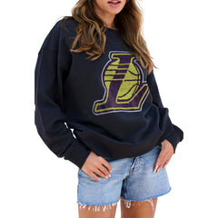 NBA Los Angeles Lakers Terez Women's Gemstone Logo Pullover Sweatshirt