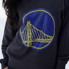 NBA Golden State Warriors Terez Women's Gemstone Logo Pullover Sweatshirt sale