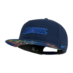 Brazil National Team Unisex Pro Snapback Hat - Nike Navy