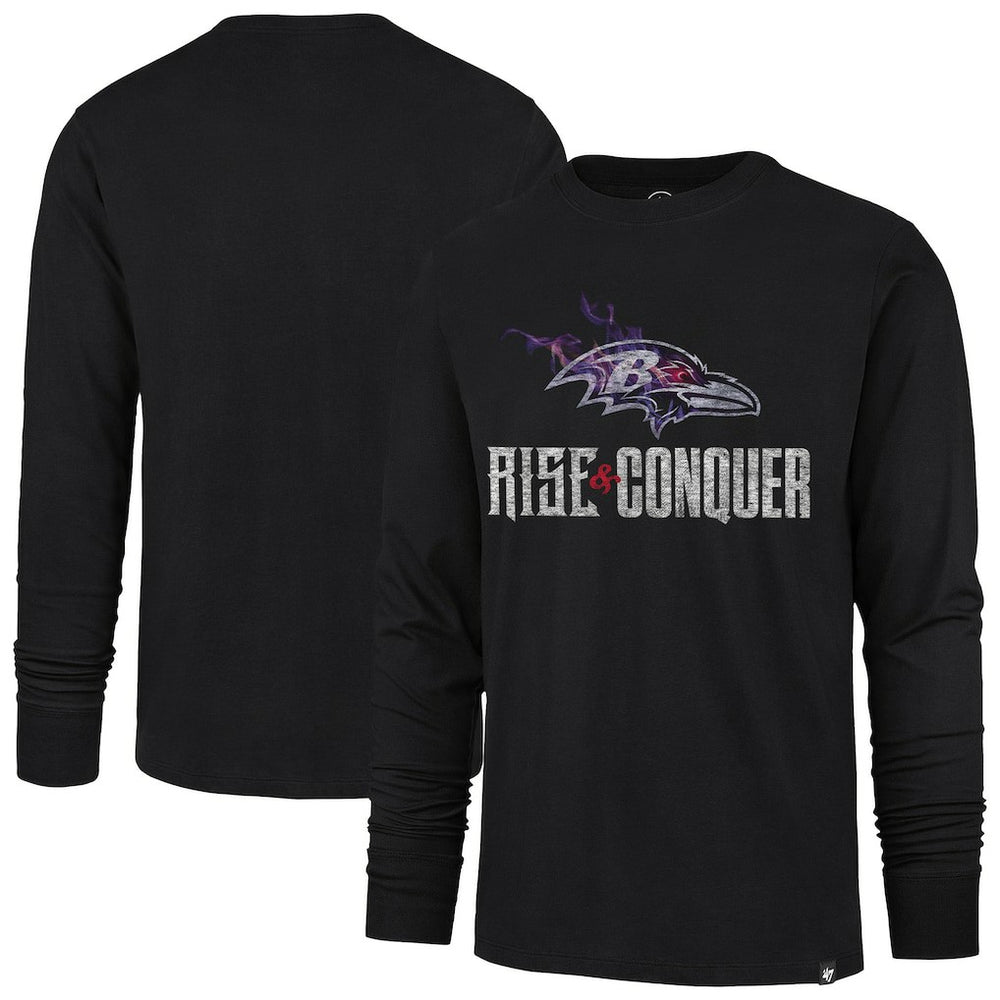 '47 Rise and Conquer Franklin Long Sleeve T-Shirt - Baltimore Ravens
