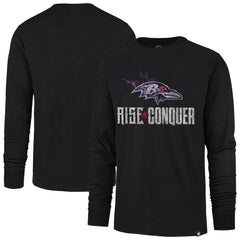 '47 Rise and Conquer Franklin Long Sleeve T-Shirt - Baltimore Ravens