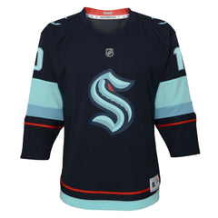 NHL Navy Matty Beniers Seattle Kraken Youth Alternate Replica Player Jersey