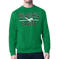 Starter Mesh Look Retro Logo Pullover Sweatshirt - Philadelphia Eagles