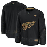 NHL Black Detroit Red Wings Fanatics 2024 Military Appreciation Practice Jersey