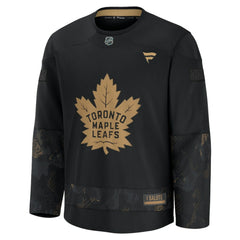NHL Black Toronto Maple Leafs Fanatics 2024 Military Appreciation Practice Jersey