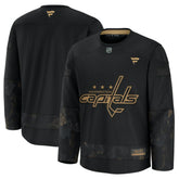 NHL Black Washington Capitals Fanatics 2024 Military Appreciation Practice Jersey