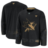 NHL Black San Jose Sharks Fanatics 2024 Military Appreciation Practice Jersey