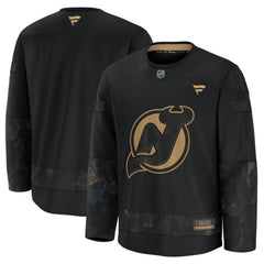 NHL Black New Jersey Devils Fanatics 2024 Military Appreciation Practice Jersey