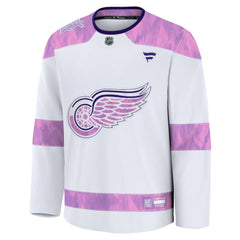 NHL White Detroit Red Wings Fanatics 2024 Hockey Fights Cancer Practice Jersey