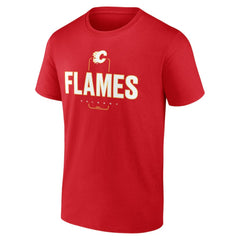 NHL Red Calgary Flames Personalized Name & Number Midfielder T-Shirt