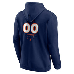 NHL Navy Edmonton Oilers Personalized Name & Number Midfielder Pullover Hoodie