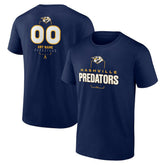 NHL Navy Nashville Predators Personalized Name & Number Midfielder T-Shirt