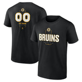 NHL Black Boston Bruins Personalized Name & Number Midfielder T-Shirt