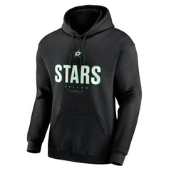 NHL Black Dallas Stars Personalized Name & Number Midfielder Pullover Hoodie