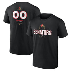 NHL Black Ottawa Senators Personalized Name & Number Midfielder T-Shirt