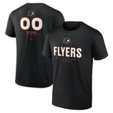 NHL Black Philadelphia Flyers Personalized Name & Number Midfielder T-Shirt