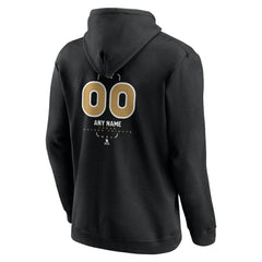NHL Black Vegas Golden Knights Personalized Name & Number Midfielder Pullover Hoodie