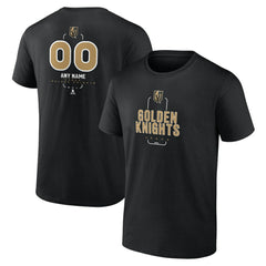 NHL Black Vegas Golden Knights Personalized Name & Number Midfielder T-Shirt