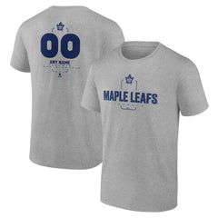 NHL Gray Toronto Maple Leafs Personalized Name & Number Midfielder T-Shirt