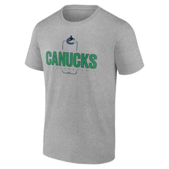 NHL Gray Vancouver Canucks Personalized Name & Number Midfielder T-Shirt