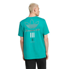 Liverpool Terrace Icons Collection Graphic T-Shirt - Adidas Green