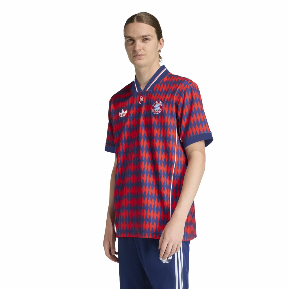 Bayern Munich Unisex Lifestyler Fashion Jersey - Adidas Red