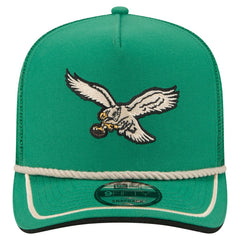 Vintage Team Rope A-Frame Trucker 9FIFTY Snapback Hat - Philadelphia Eagles